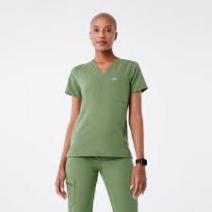 Figs Fern Catarina One-Pocket Scrub Top Size Medium